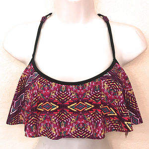 The Bikini Lab Ruffle Swim Top NEW ~ A491